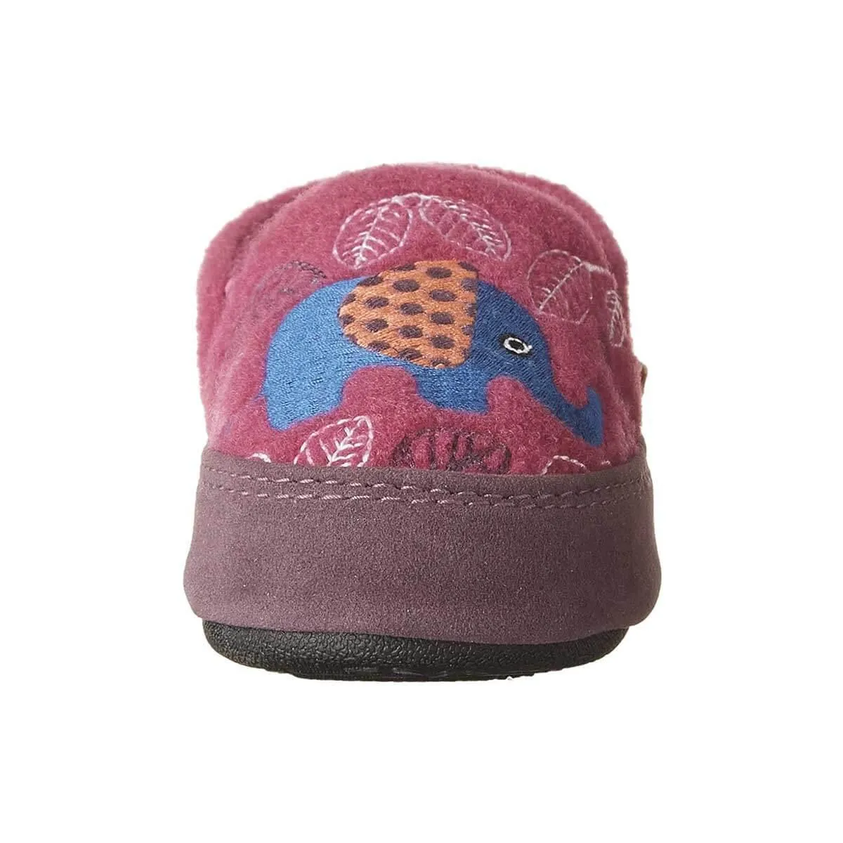 Acorn Kids' Slipperss - Colby Gore Moccasins, Magenta Elephant, K8/9 | A10036MTE-8-9