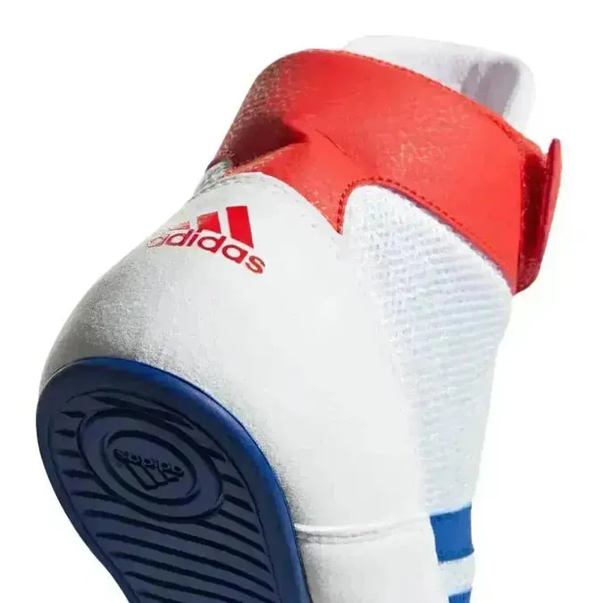 Adidas Havoc Kids Boxing / Wrestling Boots White & Blue