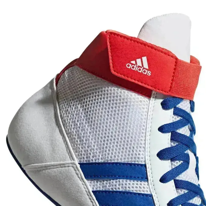 Adidas Havoc Kids Boxing / Wrestling Boots White & Blue