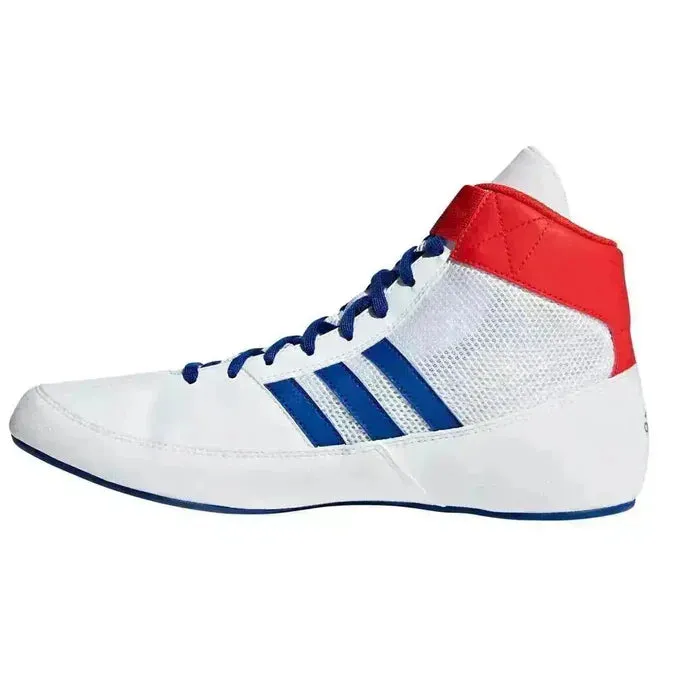 Adidas Havoc Kids Boxing / Wrestling Boots White & Blue