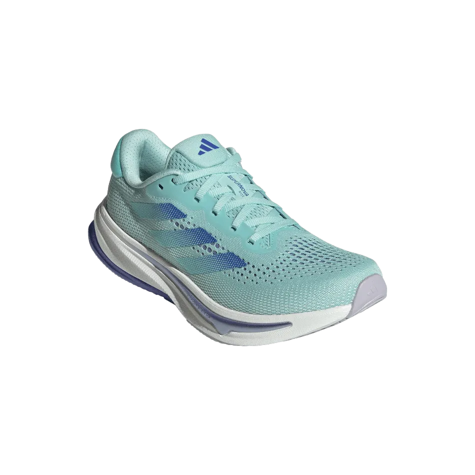 Adidas Women's Supernova Rise Running Shoes in Semi Flash Aqua/Cobalt Blue/Blue Spark Met AW24