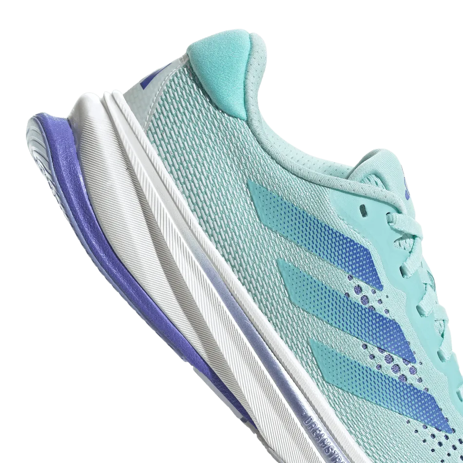 Adidas Women's Supernova Rise Running Shoes in Semi Flash Aqua/Cobalt Blue/Blue Spark Met AW24