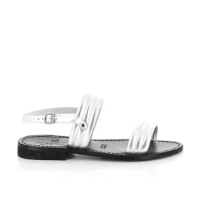 Antichi Romani 010 Argento Silver Slingback Sandals