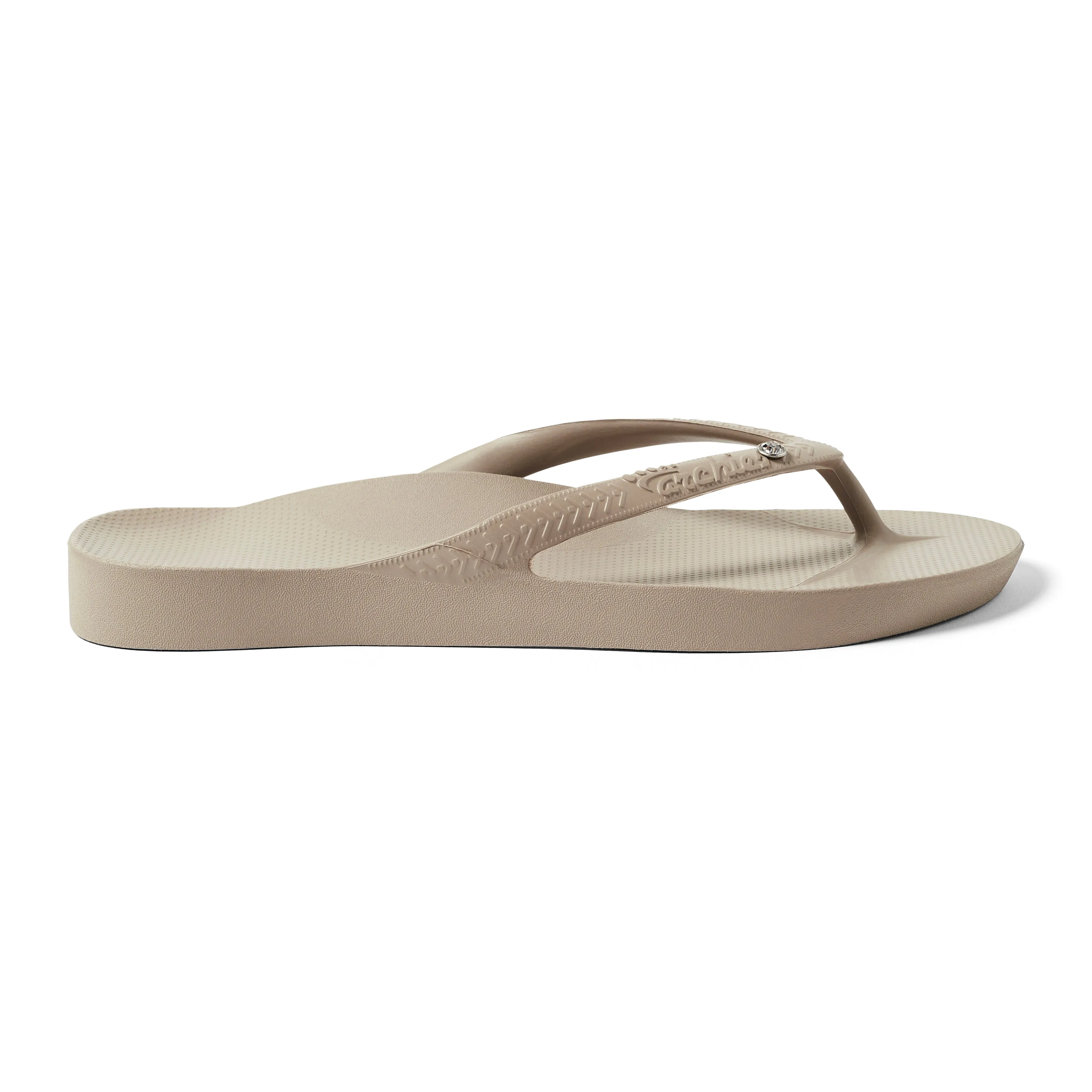 Arch Support Flip Flops - Classic - Crystal Taupe