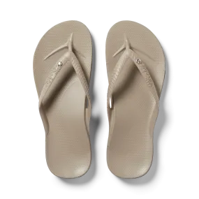 Arch Support Flip Flops - Classic - Crystal Taupe