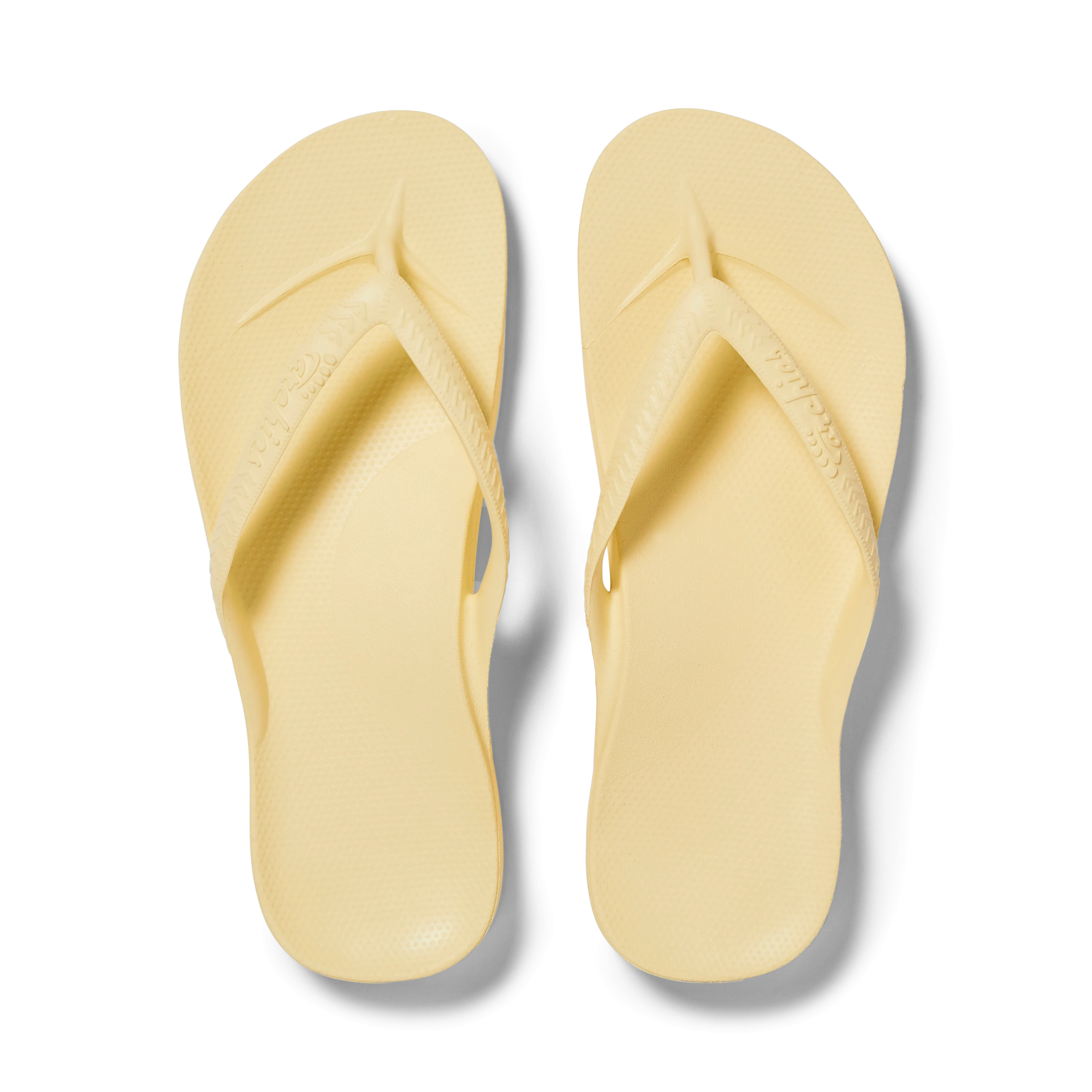 Arch Support Flip Flops - Classic - Lemon