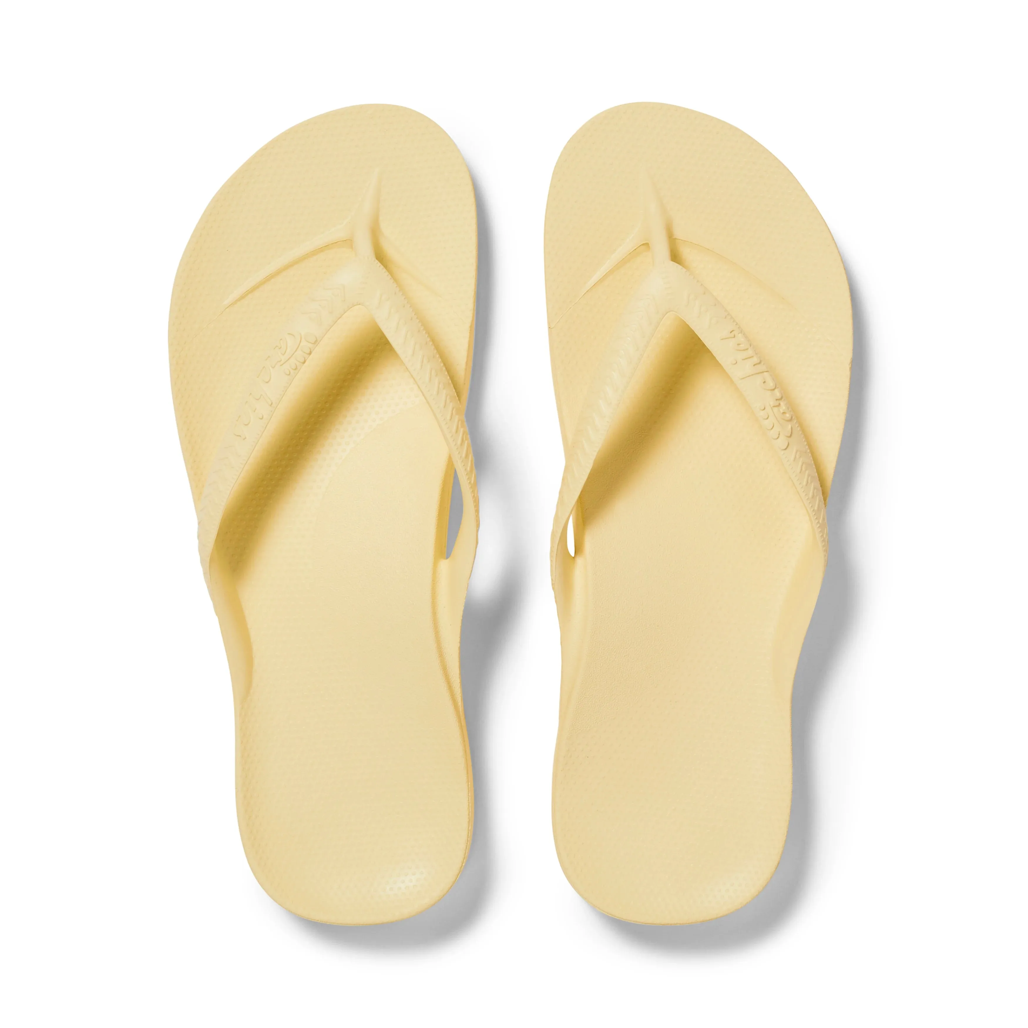Arch Support Flip Flops - Classic - Lemon