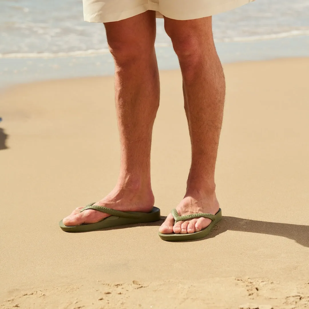 Arch Support Flip Flops - Classic - Olive