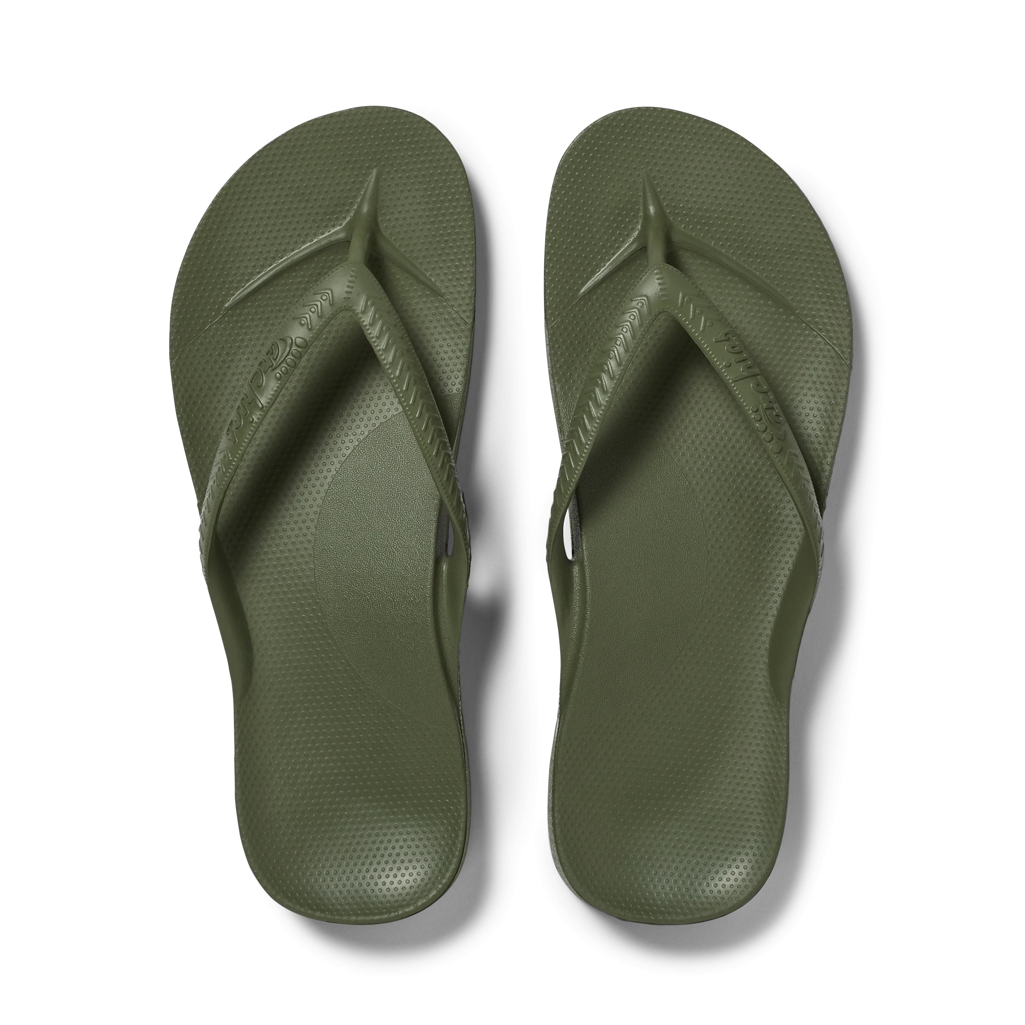 Arch Support Flip Flops - Classic - Olive