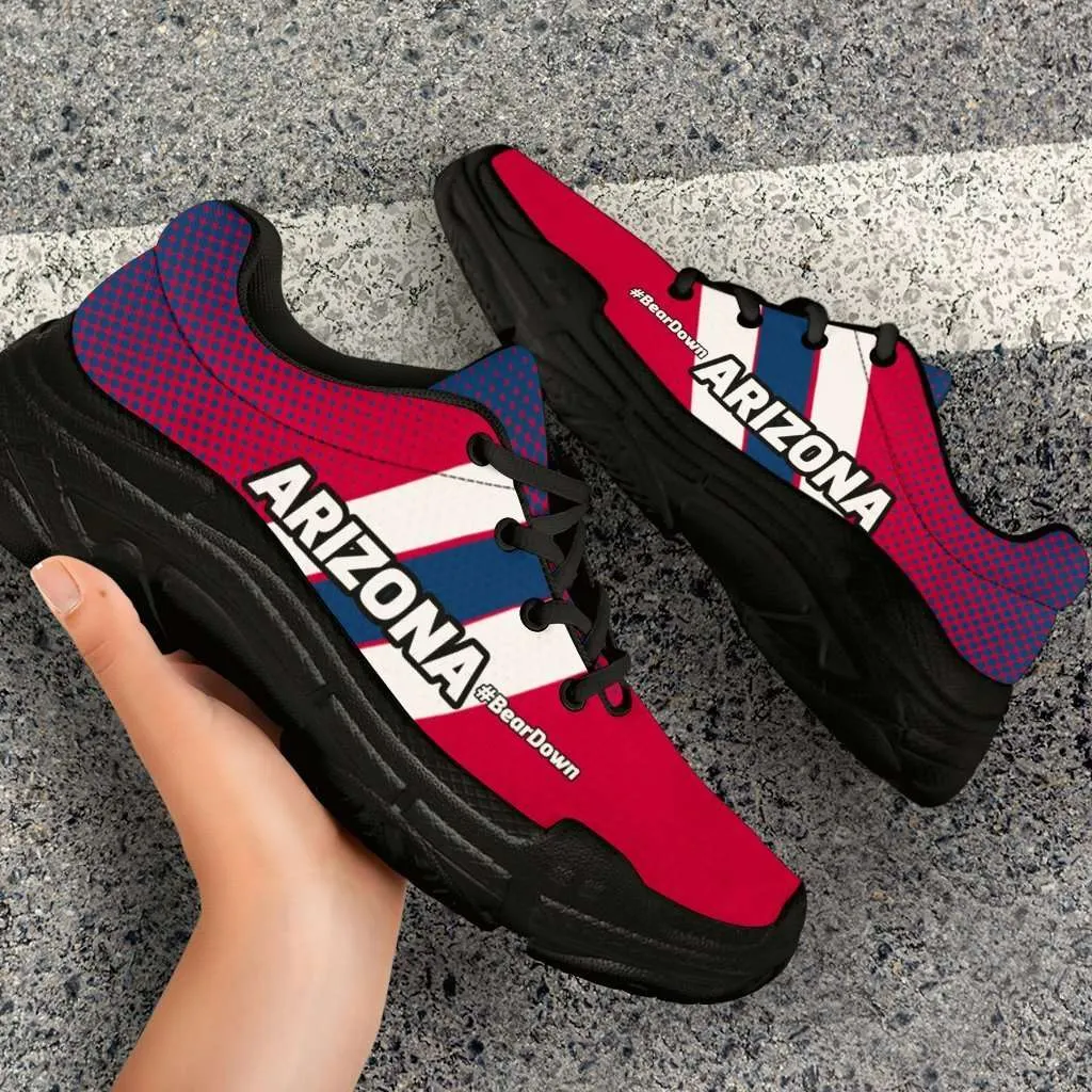 Arizona #BearDown Wildcats Fans Chunky Sneakers