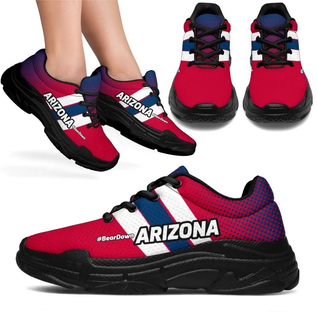Arizona #BearDown Wildcats Fans Chunky Sneakers