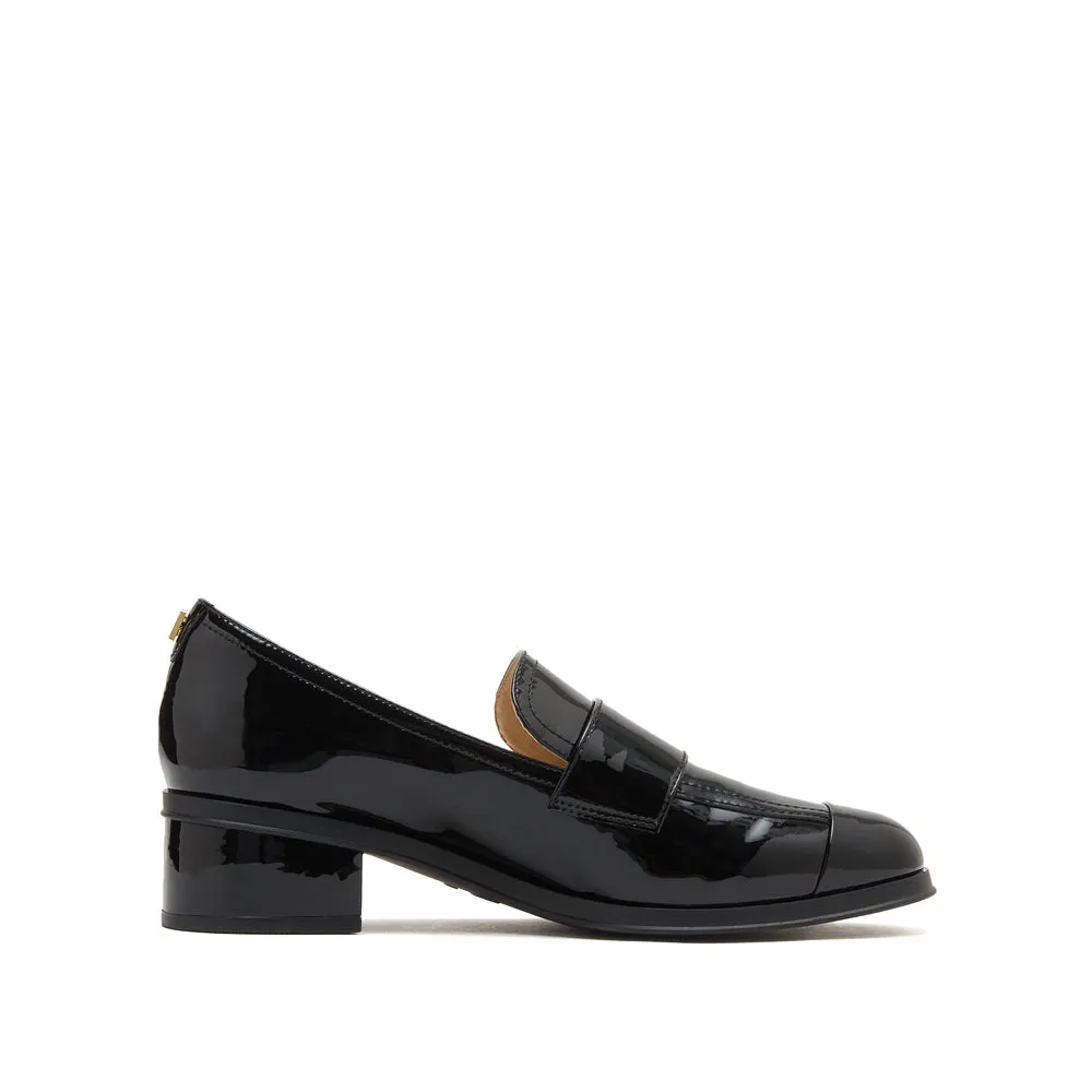 Black Patent Minimal Loafers