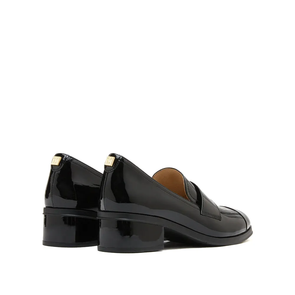 Black Patent Minimal Loafers