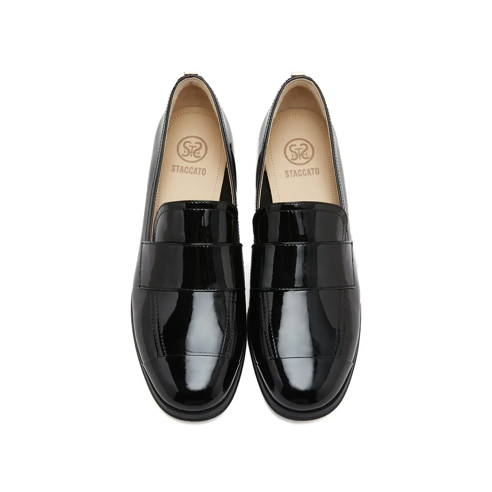 Black Patent Minimal Loafers