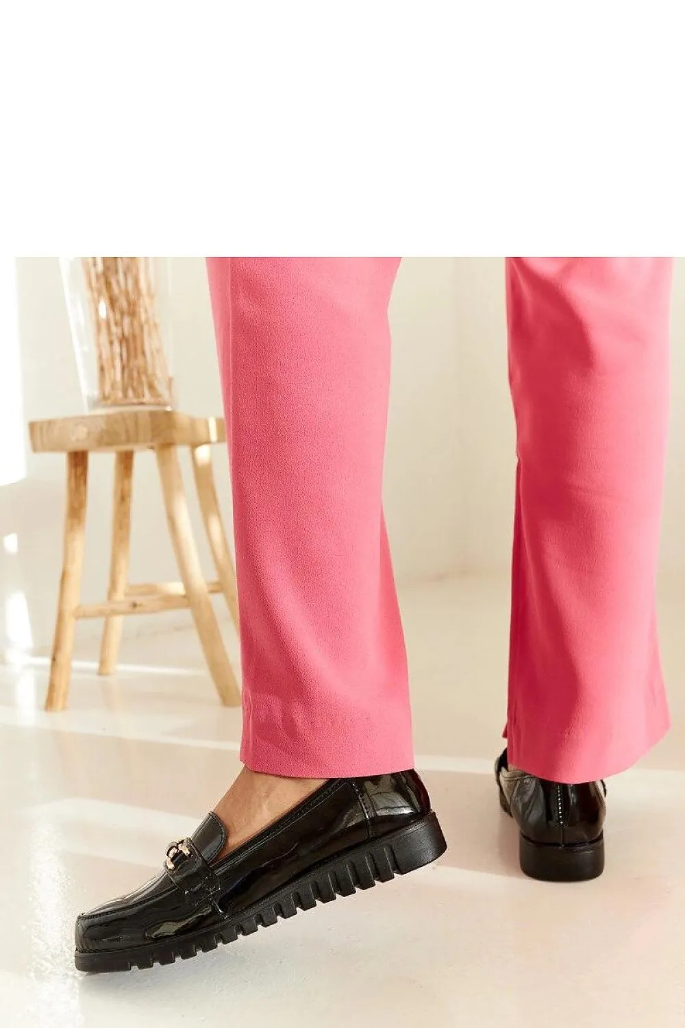 Black suede moccasins with a buckle
