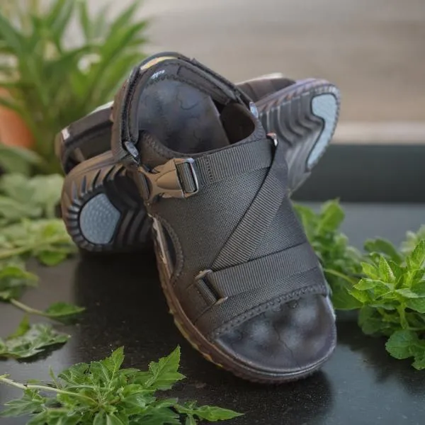 Black Unique Style Sandal for men