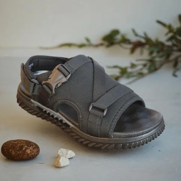 Black Unique Style Sandal for men