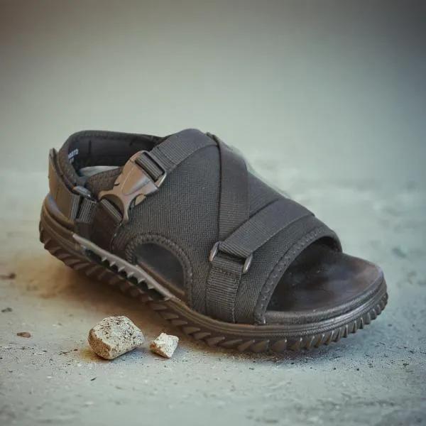Black Unique Style Sandal for men