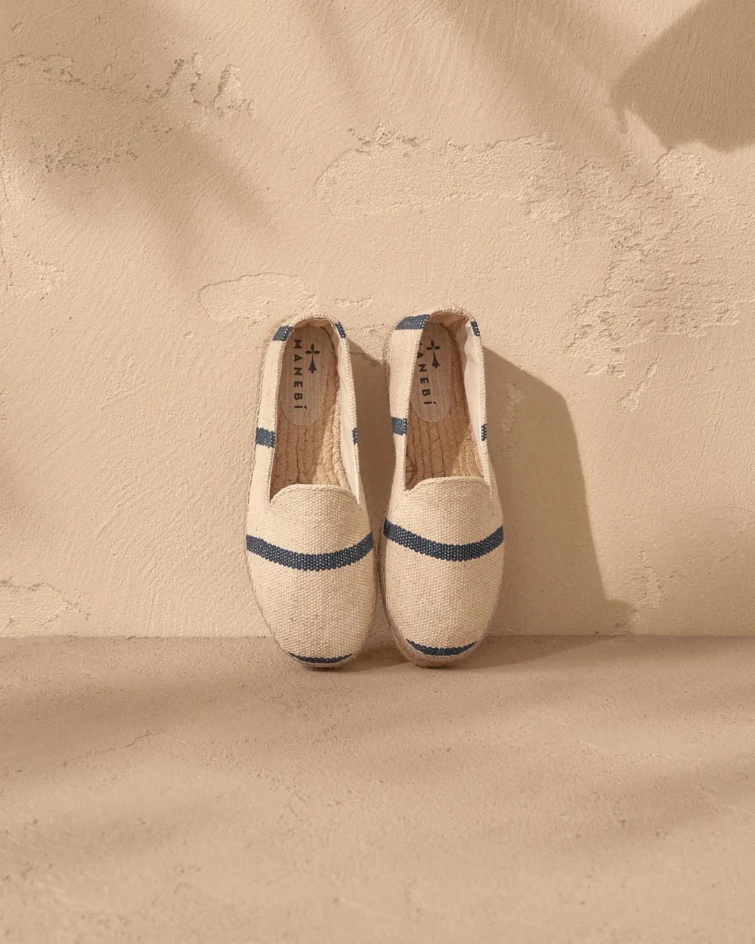 Coarse Woven Canvas Espadrilles - Z13C0 - Yucatán Navy Stripes On Beige
