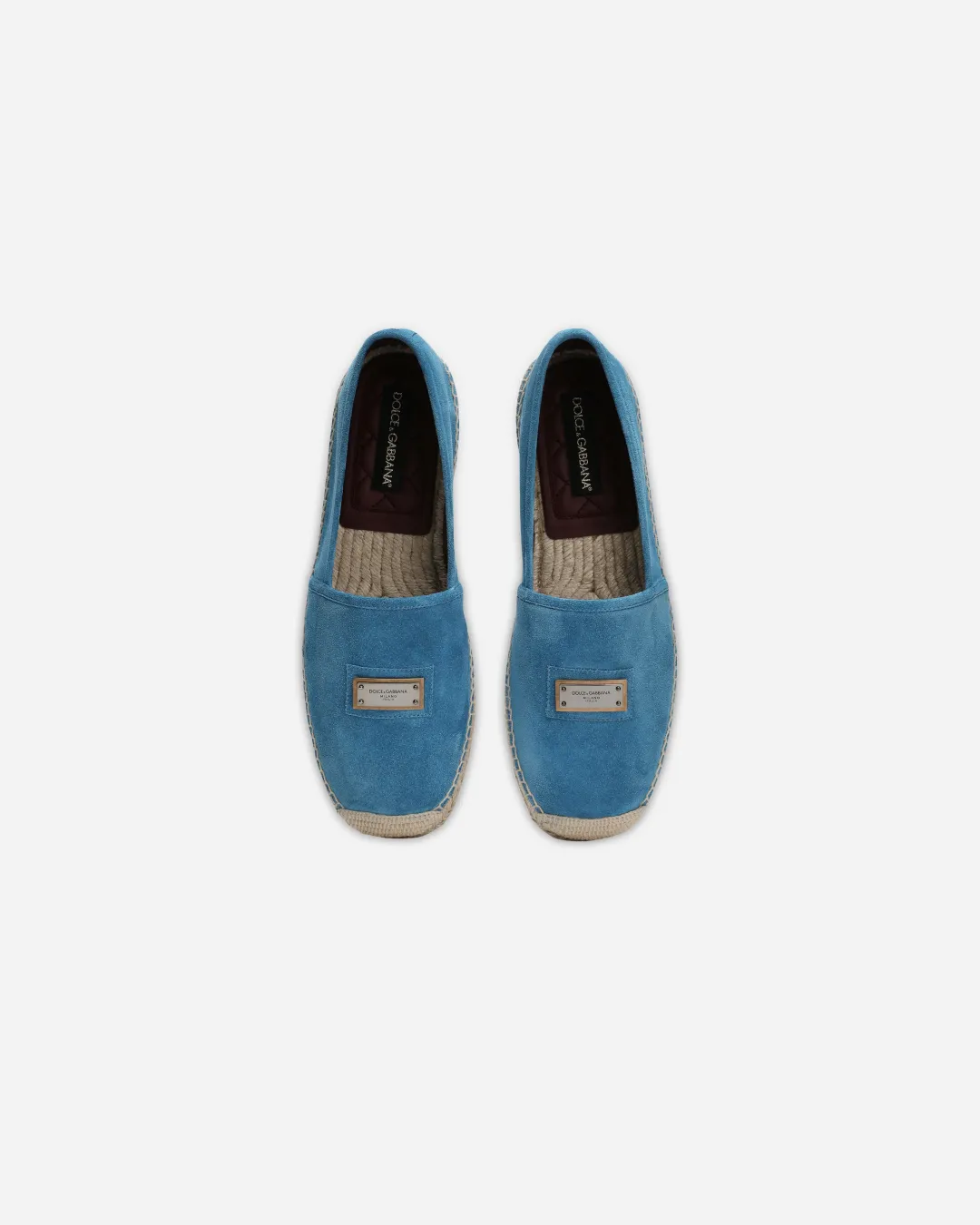 Dolce and Gabbana Blue Suede Espadrille