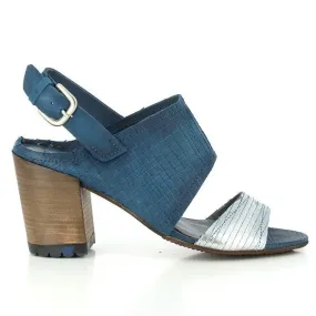 Felmini 9381 Blue & Silver Sandals