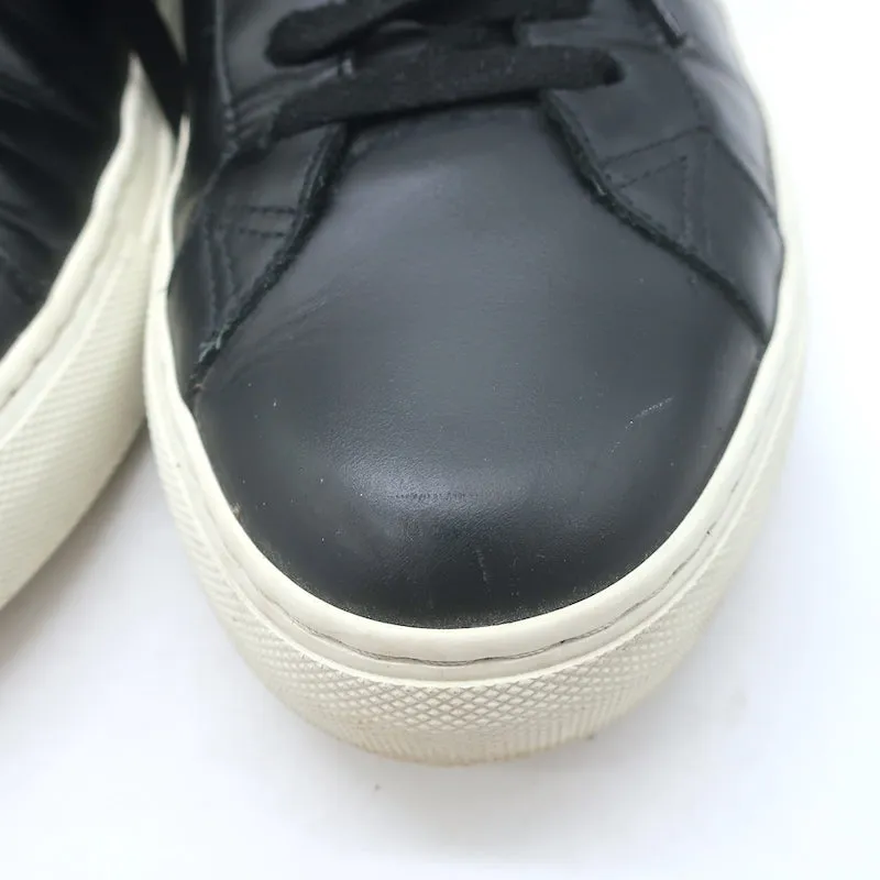 Givenchy Urban Street Low Top Sneakers Black Leather Size 42.5