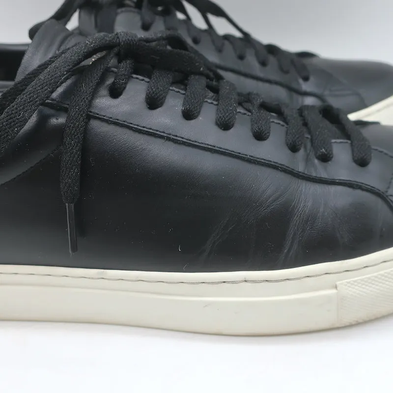 Givenchy Urban Street Low Top Sneakers Black Leather Size 42.5