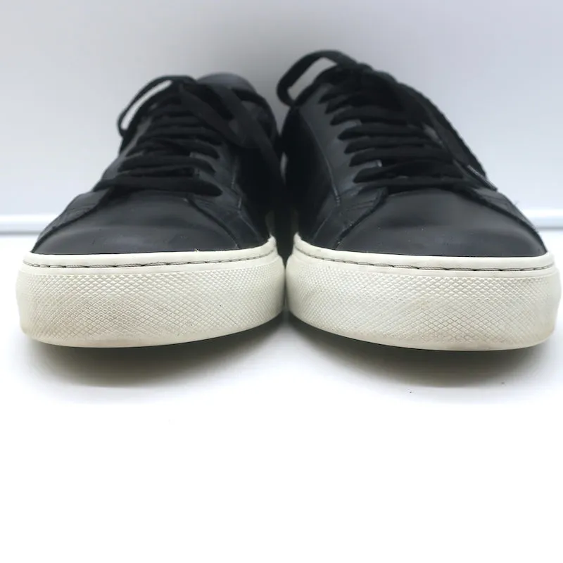 Givenchy Urban Street Low Top Sneakers Black Leather Size 42.5