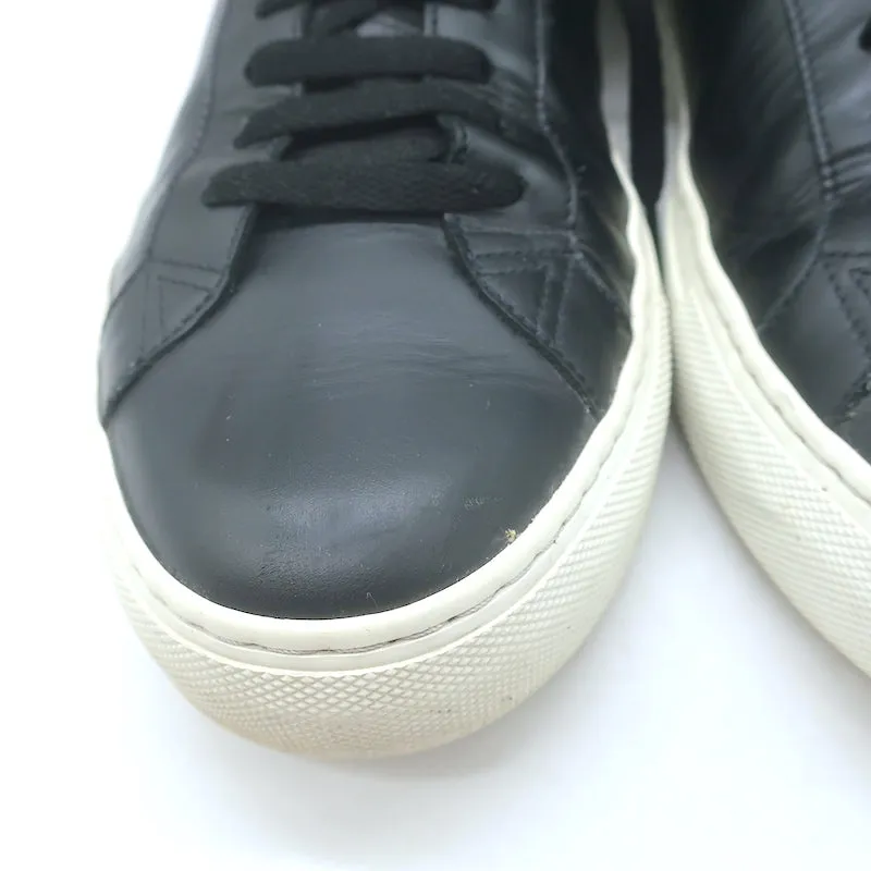 Givenchy Urban Street Low Top Sneakers Black Leather Size 42.5