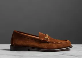 Horsebit Loafer Bourbon Suede