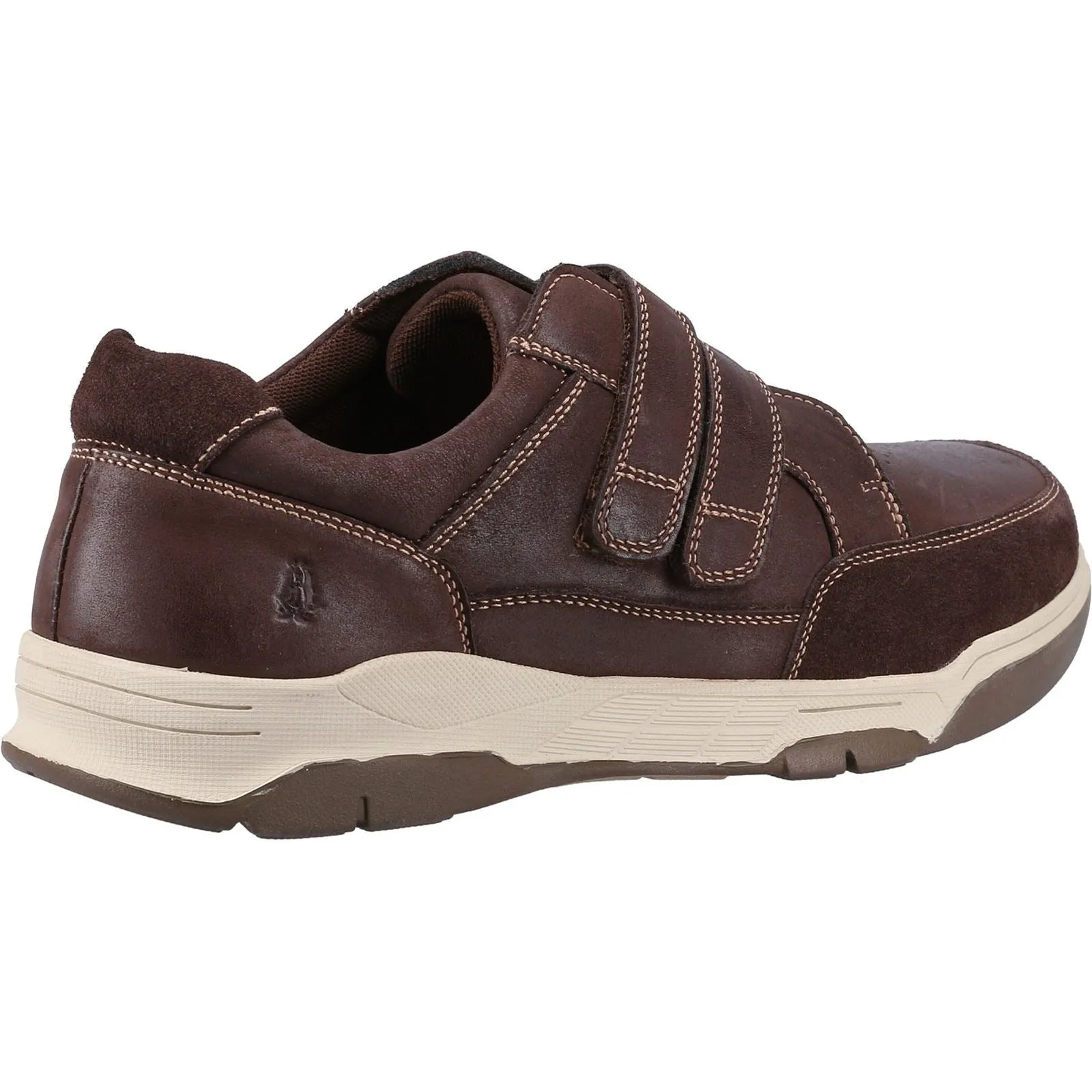 Hush Puppies Fabian Double Strap Leather Men's Brown Loafers