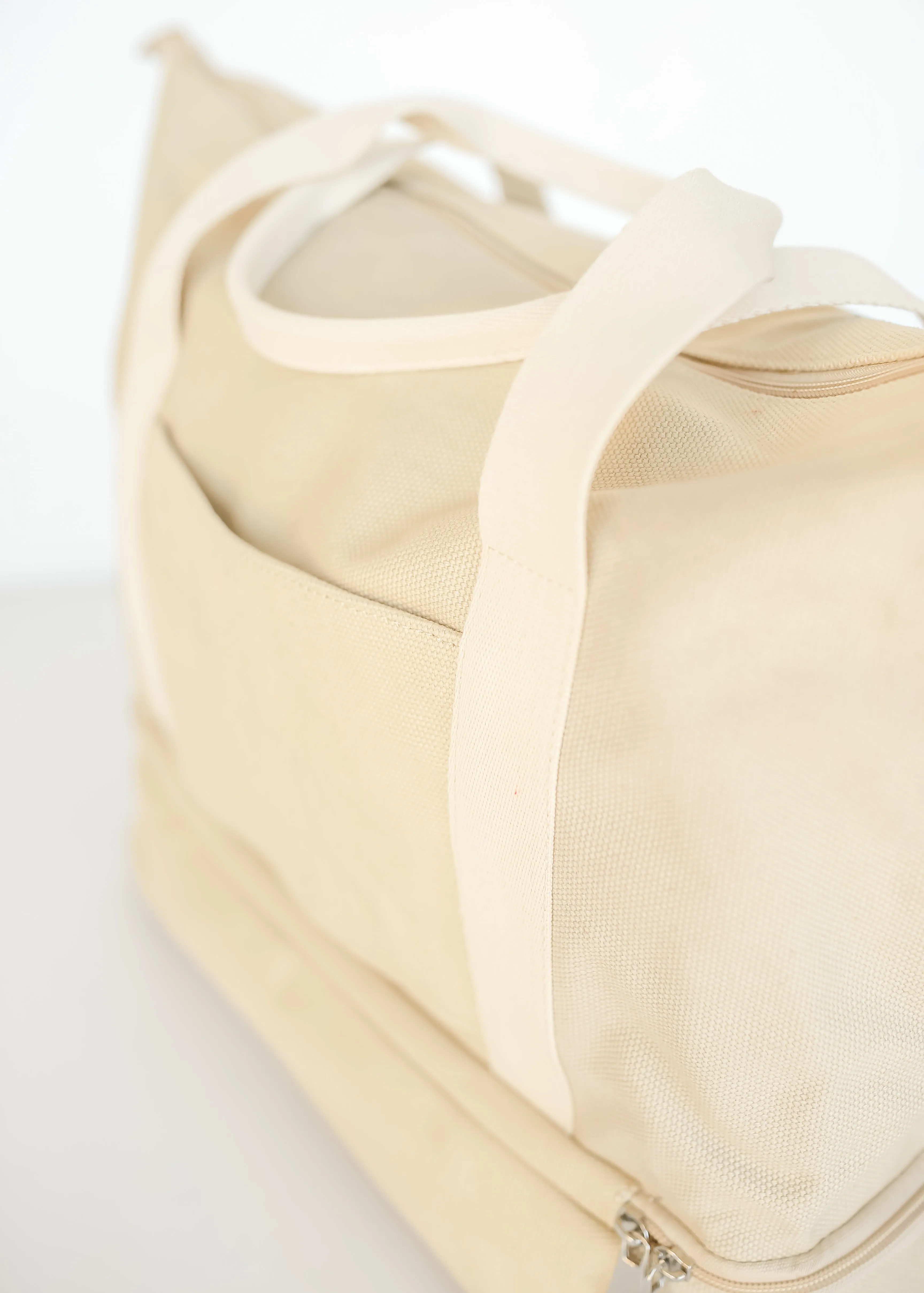 Khaki Weekender Tote Bag