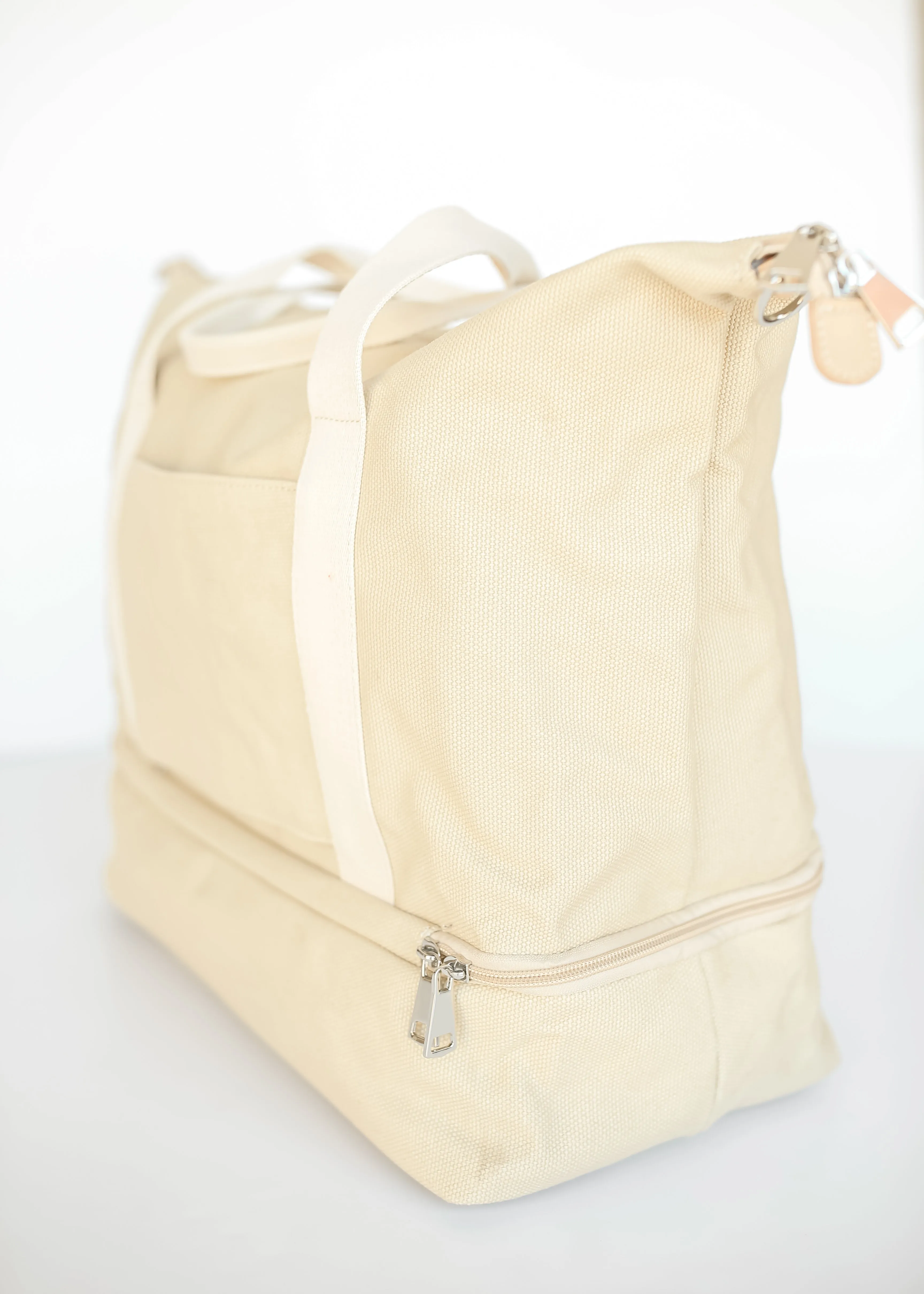 Khaki Weekender Tote Bag