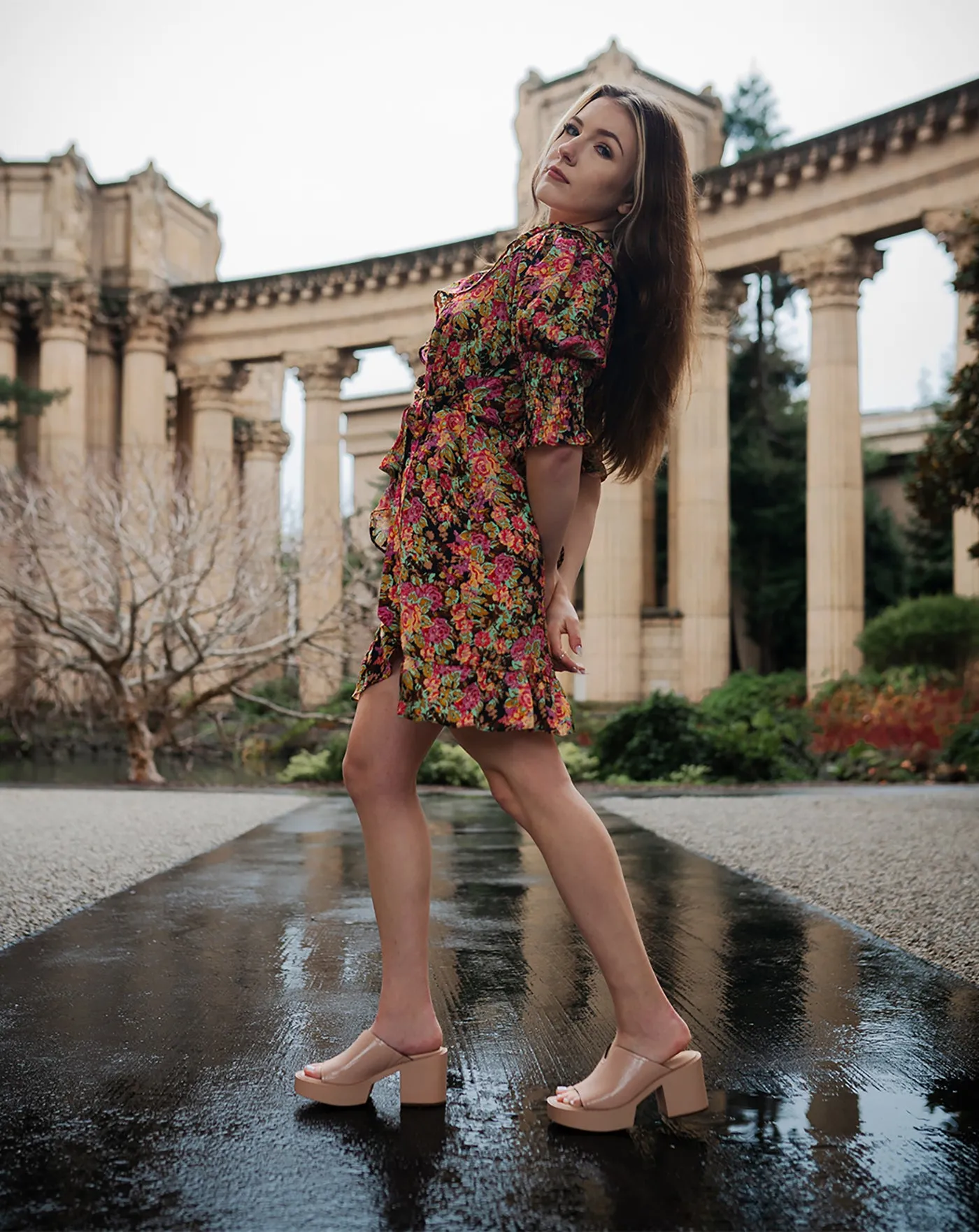 NAKED FEET - FREJA in ROSETTE Heeled Sandals