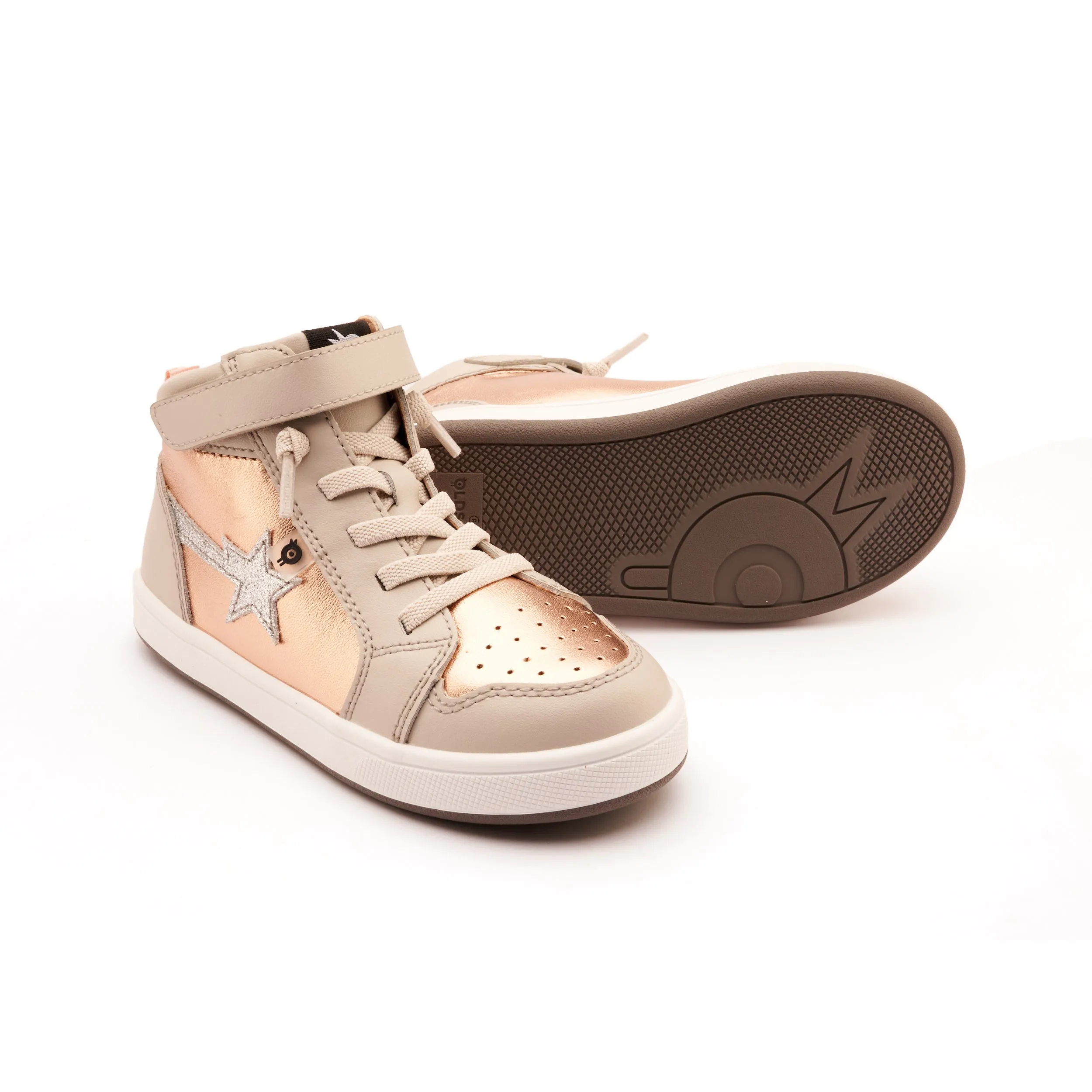 Old Soles Team Star | Kids Copper Leather High Top