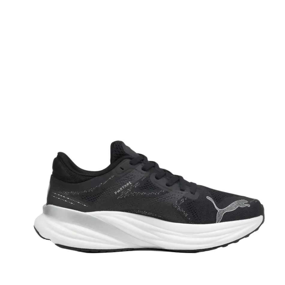 Puma Magnify Nitro 2 Women's Running Shoes in PUMA Black/White/Silver AW24