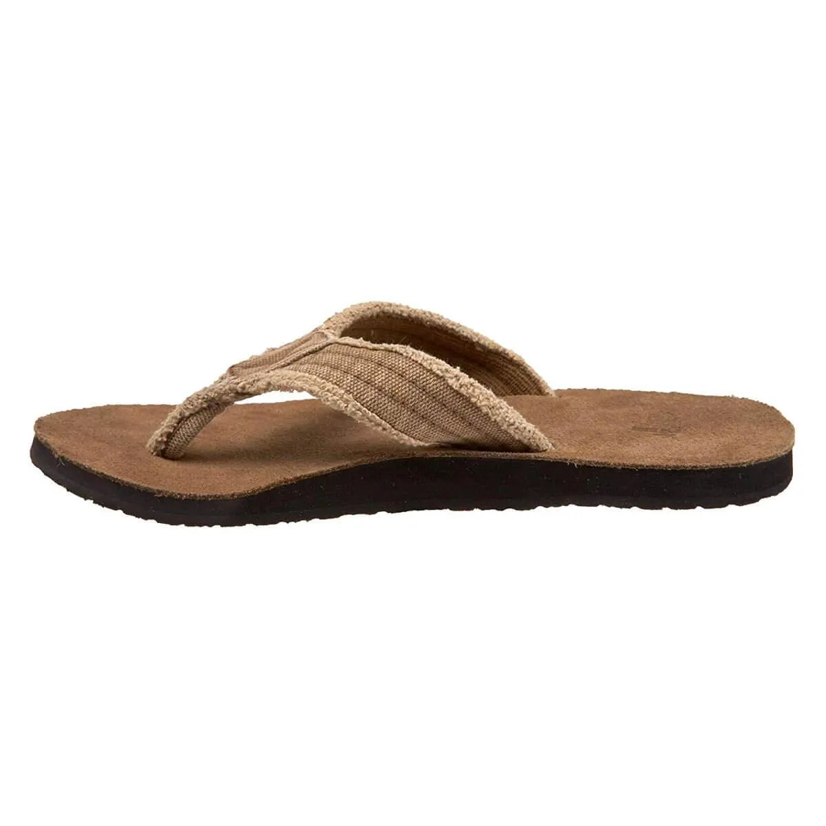 Sanuk Men's Flip Flops - Fraid Not Sandals Khaki | SMS2117-KHA