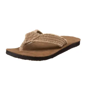 Sanuk Men's Flip Flops - Fraid Not Sandals Khaki | SMS2117-KHA