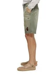 Scotch & Soda De Fave Garment-dyed Twill Shorts Size 34 Grey