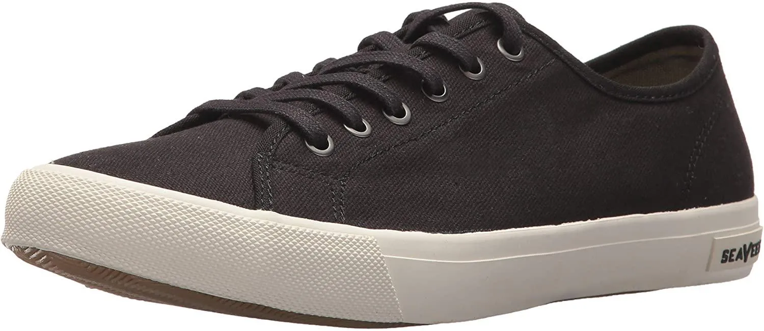 SeaVees Men's Monterey Black Canvas Size 9 Tennis Shoes Casual Sneaker
