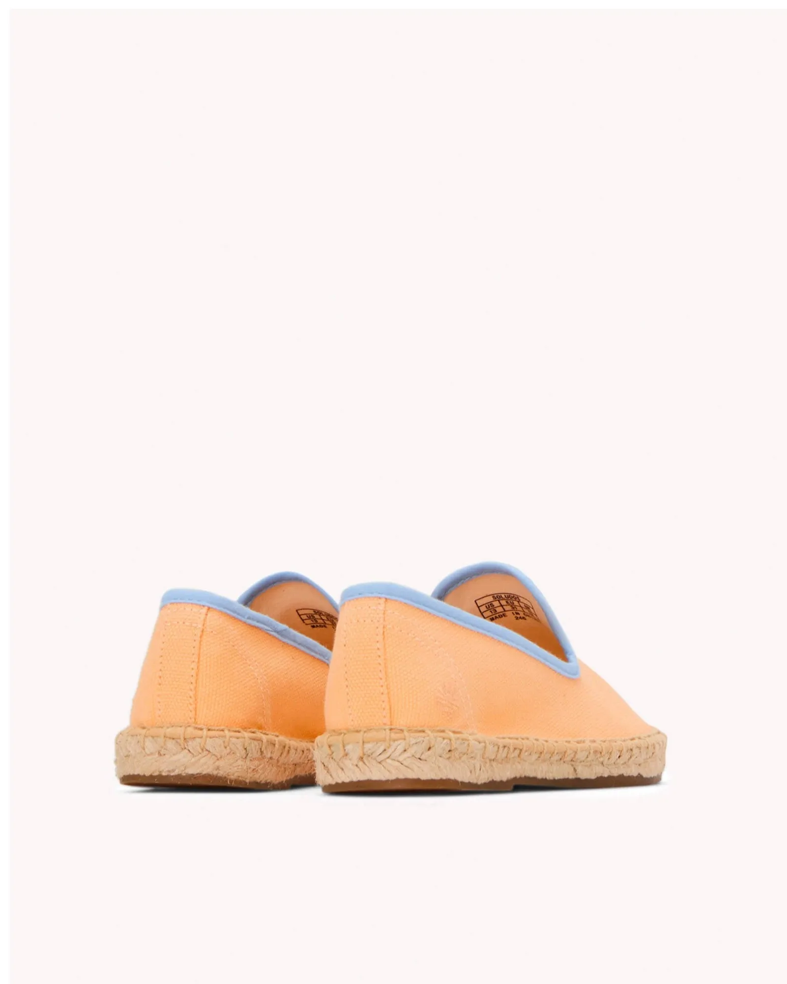 The Smoking Slipper - Contrast Piping - Peach / Blue - Kids'