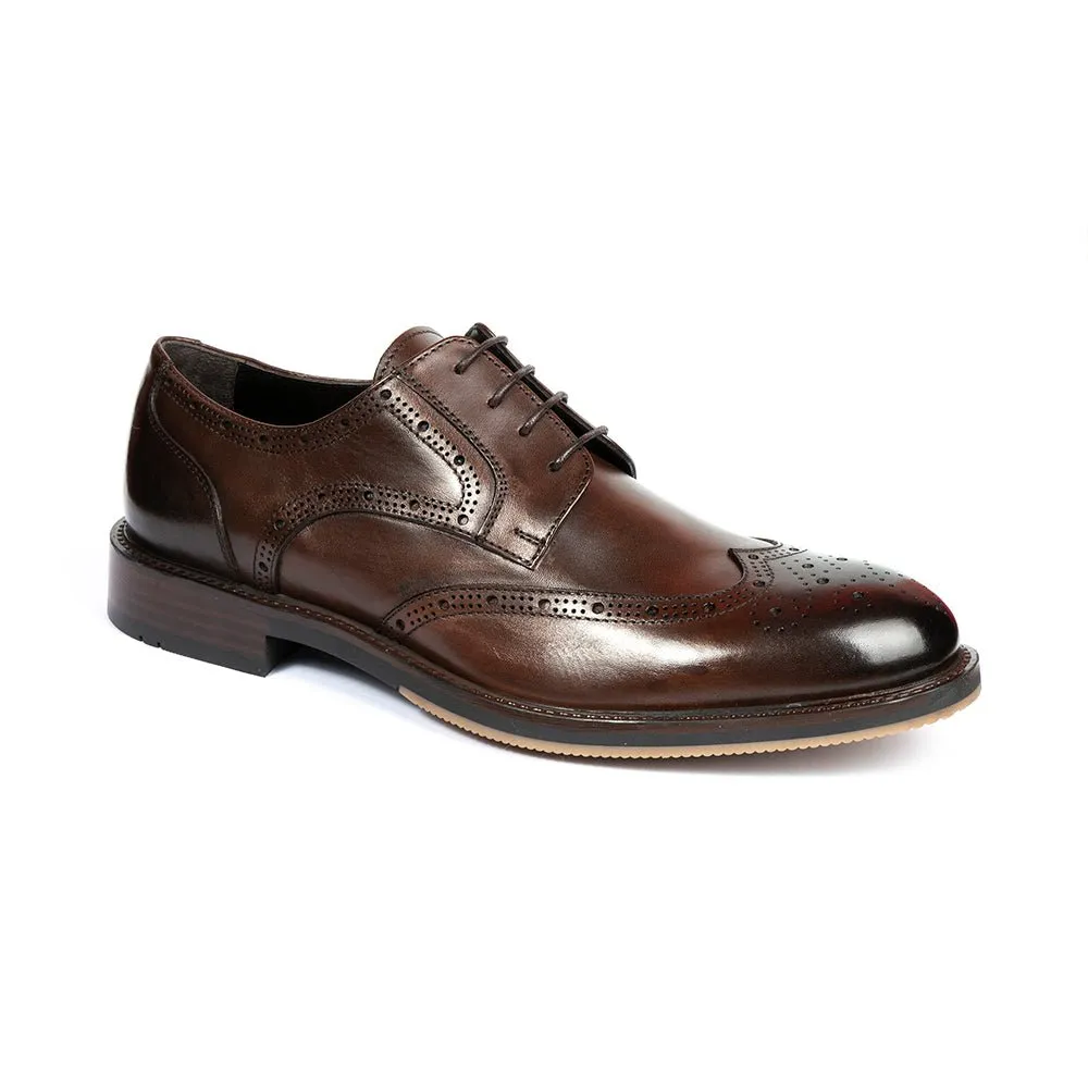 Urban Formal Leather Shoes GR75012BR Dark Brown