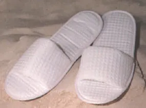 Waffle-Weave Slippers