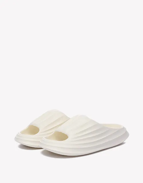 Women Cloud Slippers Plus in White