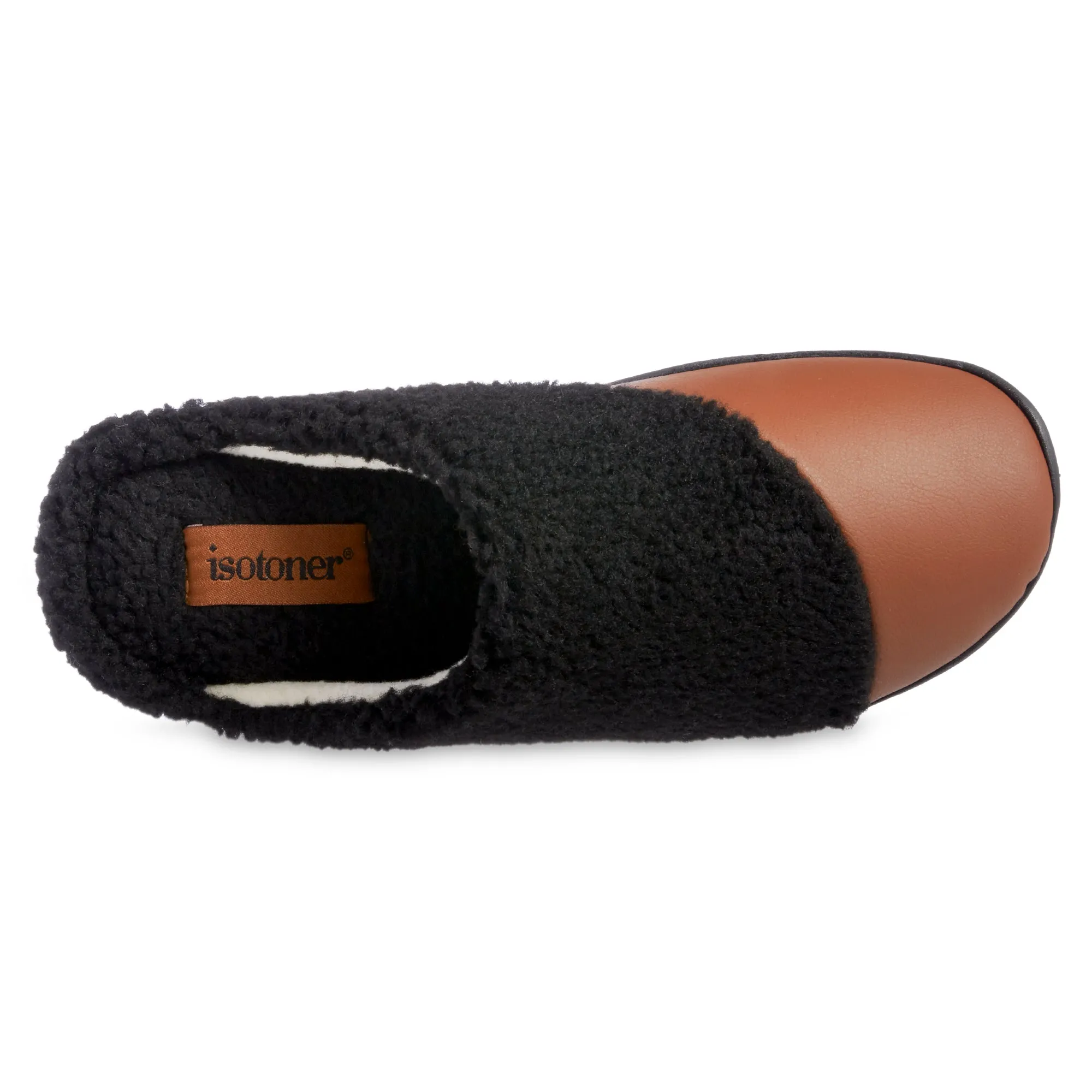 Women's Tinsley Synthetic Leather & Berger Clog Slippers With Memory Foam