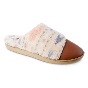 Women's Tinsley Synthetic Leather & Berger Clog Slippers With Memory Foam