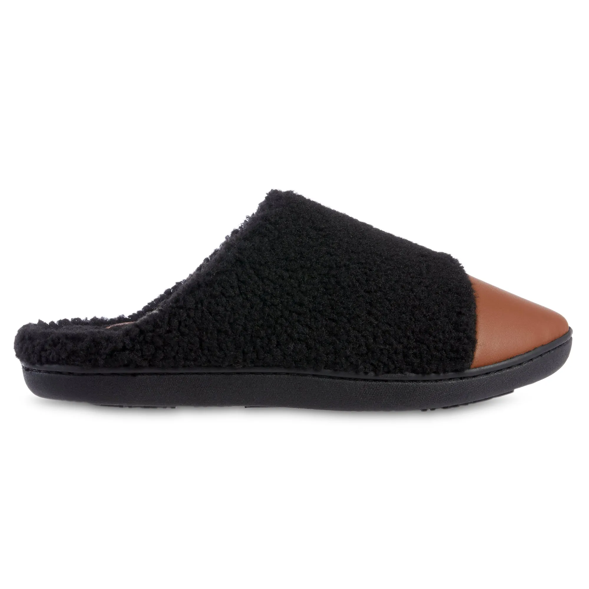 Women's Tinsley Synthetic Leather & Berger Clog Slippers With Memory Foam