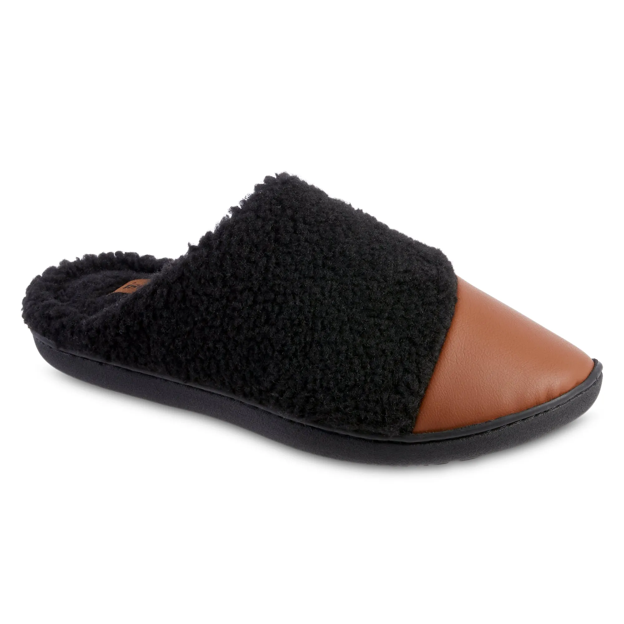 Women's Tinsley Synthetic Leather & Berger Clog Slippers With Memory Foam