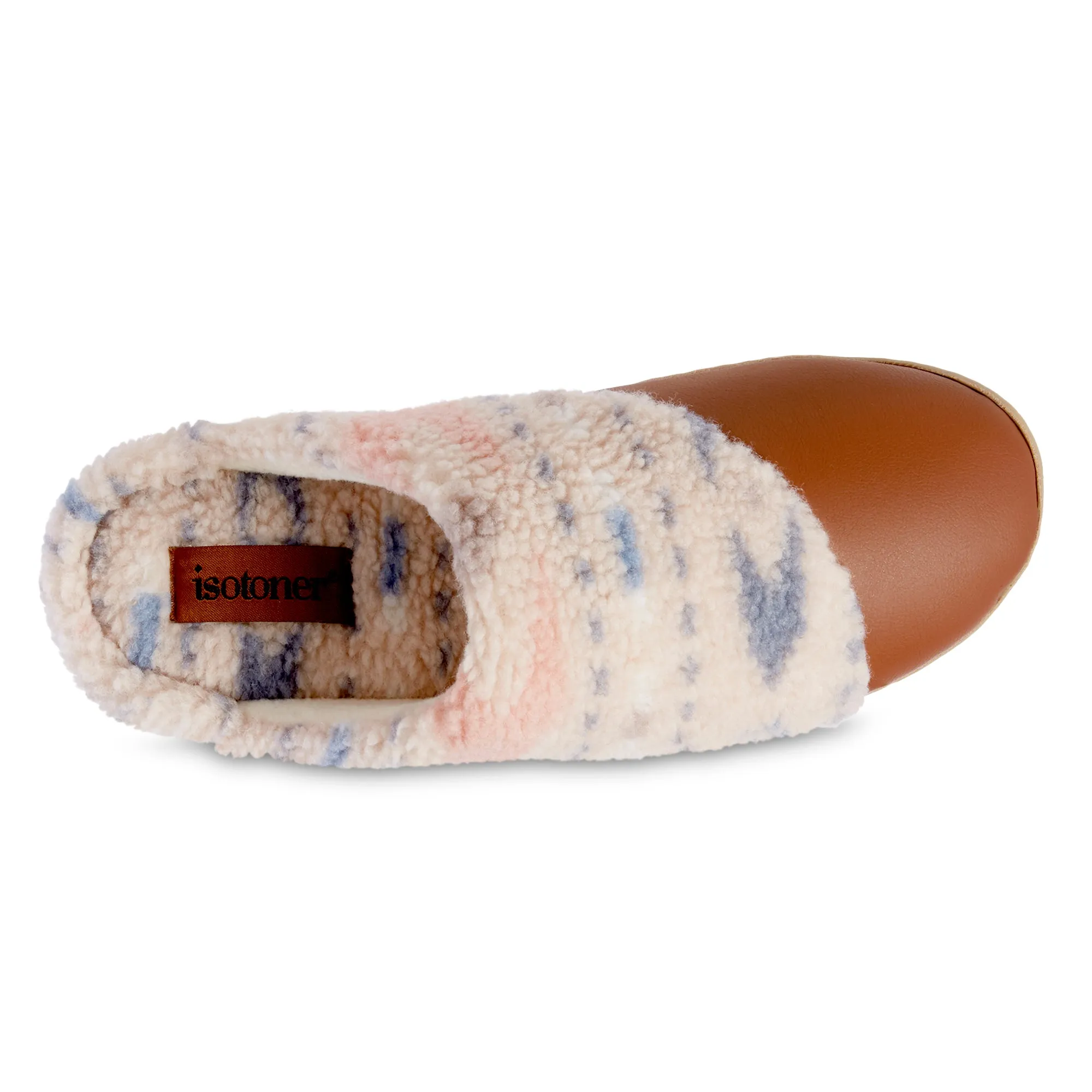 Women's Tinsley Synthetic Leather & Berger Clog Slippers With Memory Foam