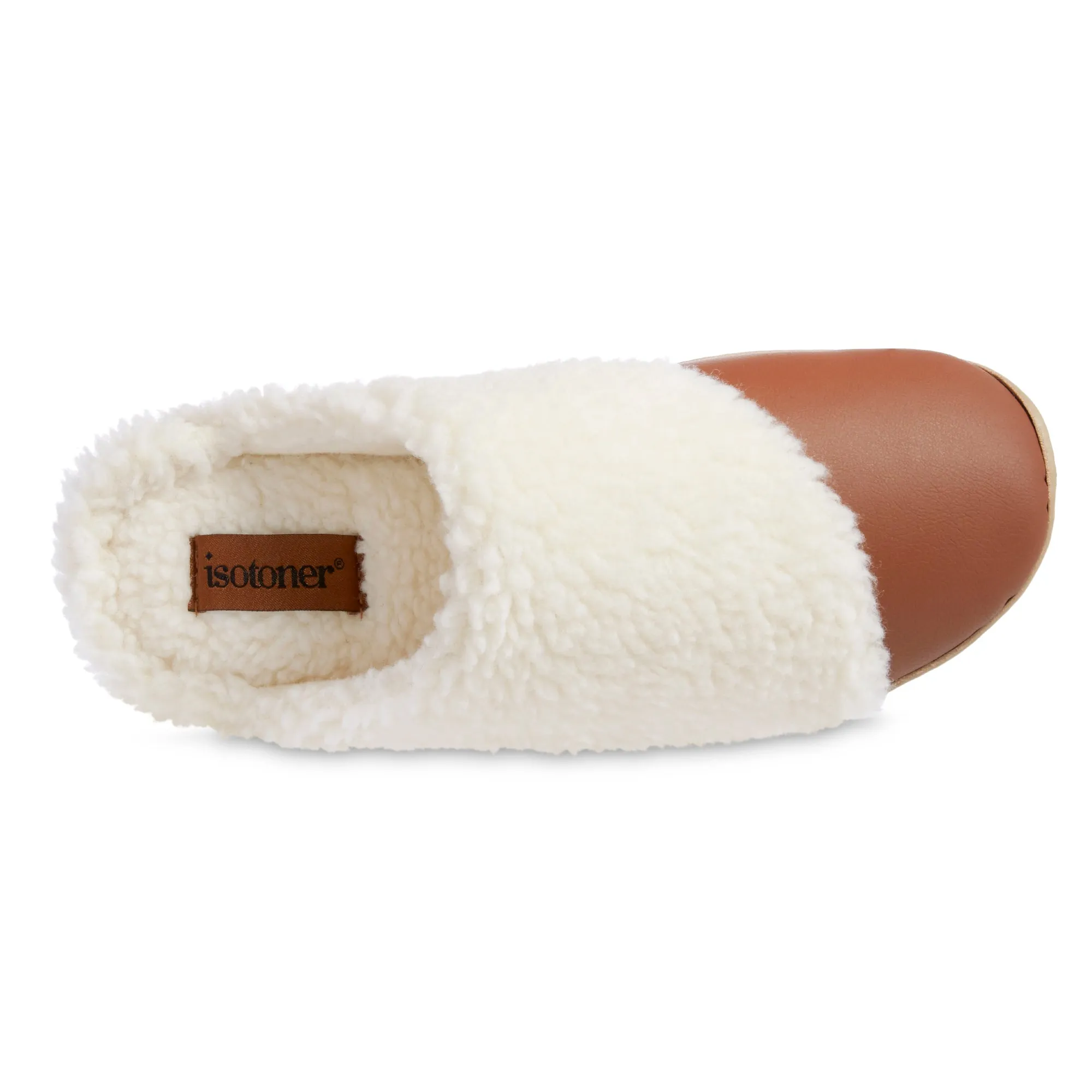 Women's Tinsley Synthetic Leather & Berger Clog Slippers With Memory Foam